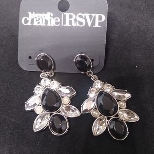 Charming Charlie RSVP Crystal Pearl Drop E…